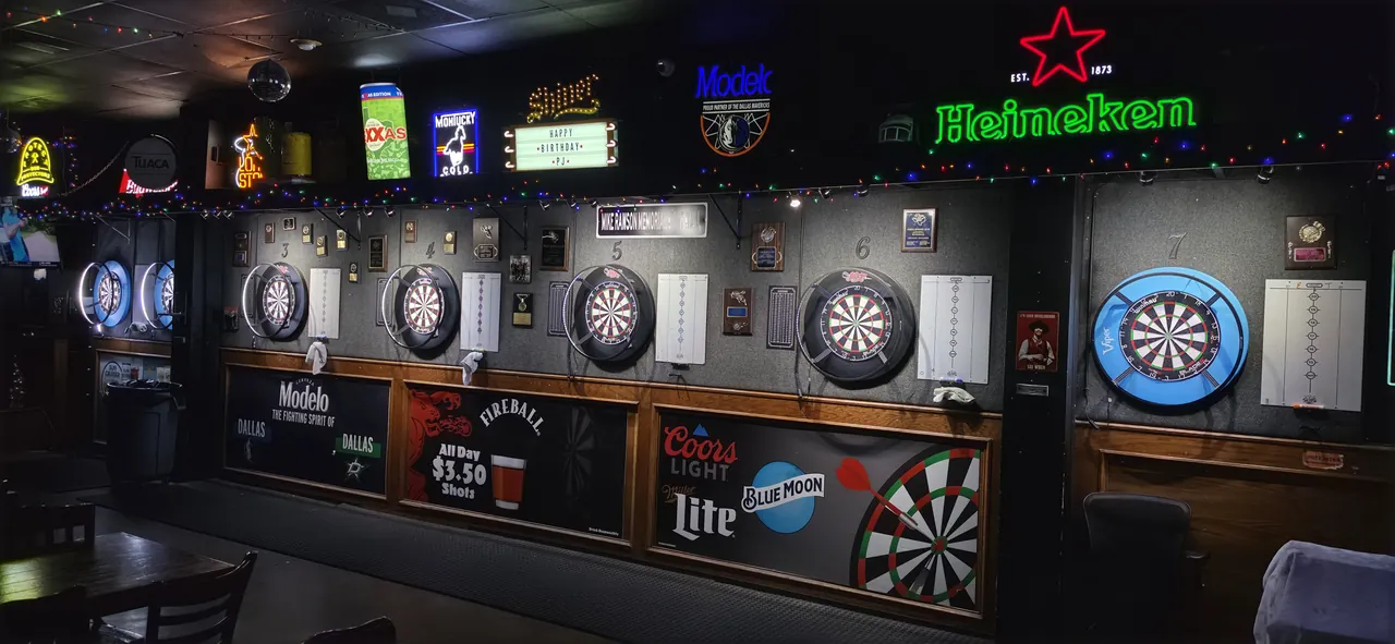 Steel-tip dartboards at Tumbleweeds Sports Bar